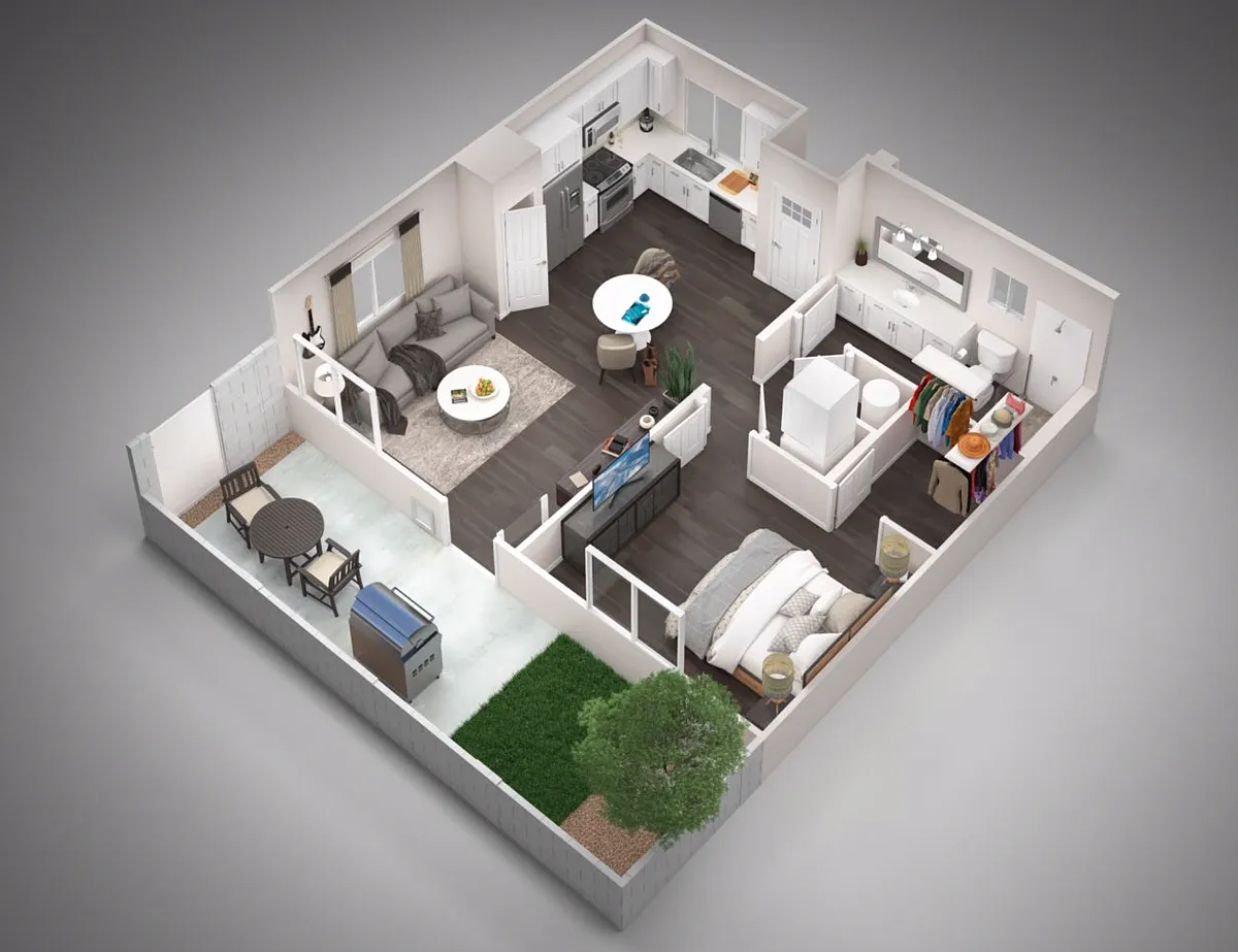 Floor plan 1 Bedroom