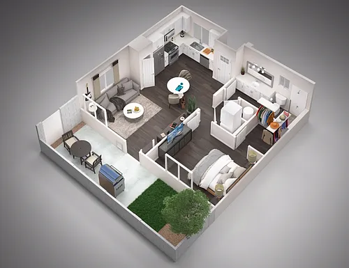 Floor plan 1 Bedroom