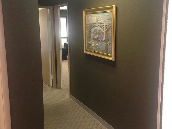 Here's the main hallway leading back to the offices