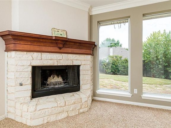 Stone Fireplace is wood burning.