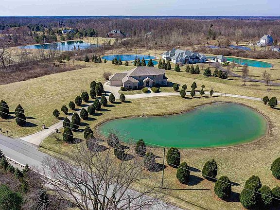 Front View with Pond