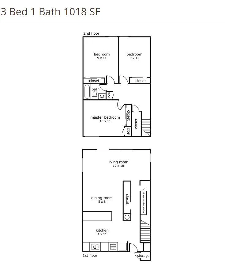 Floor plan 3 Bedroom