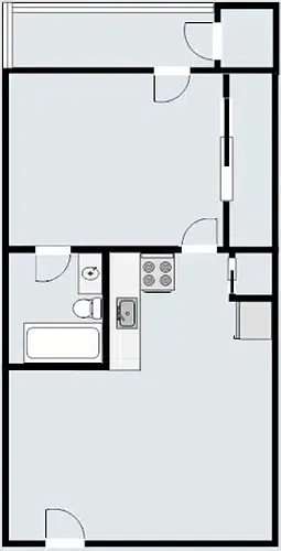 Floor plan 1X1