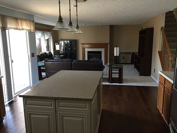 Kitchen's open floor plan