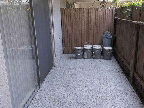 Downstairs enclosed patio