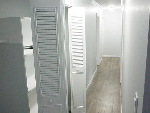 Hallway with storage space