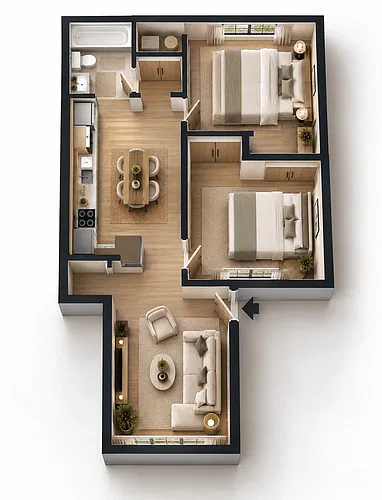 Floor plan The Court - Slate