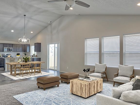 Large open space family room