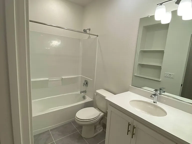 Bathroom with tub