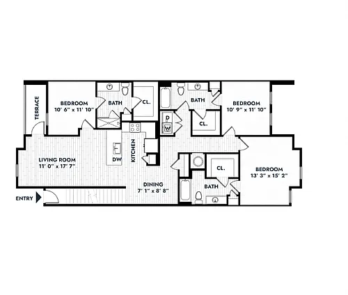 Floor plan 3B