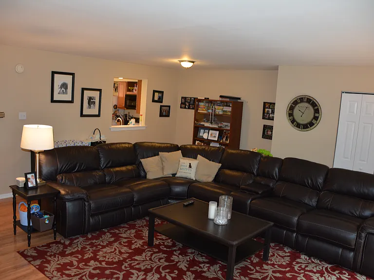 Family room with furniture