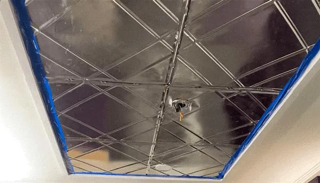 Decotative Tin Ceiling in Kitchen