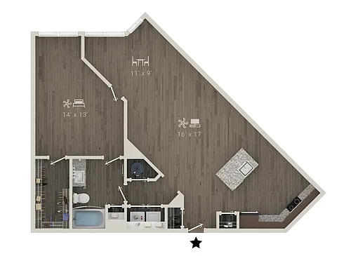 Floor plan Van Gogh