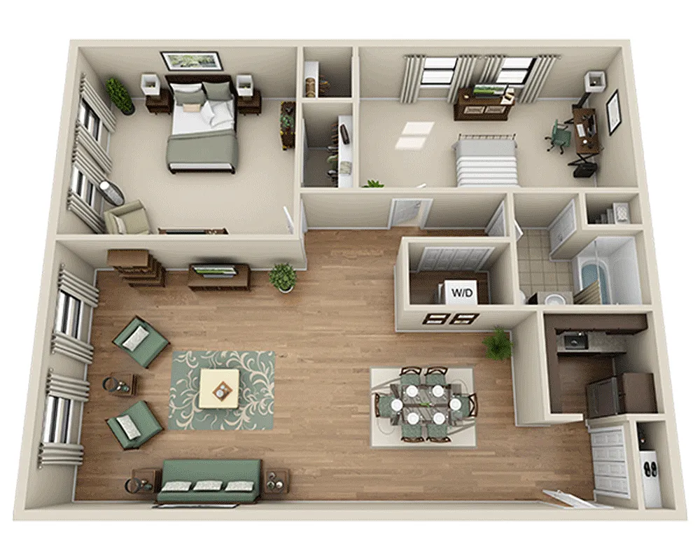 Floor plan 30 Garrison - B1D