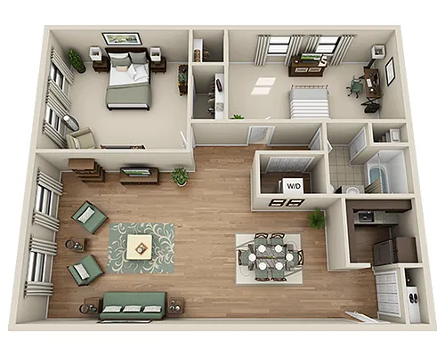 Floor plan 30 Garrison - B1D