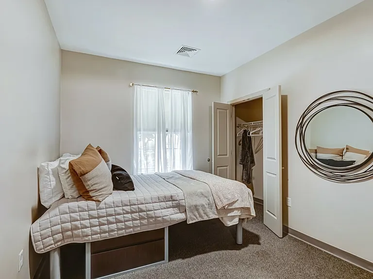 A peaceful space designed for rest and relaxation.