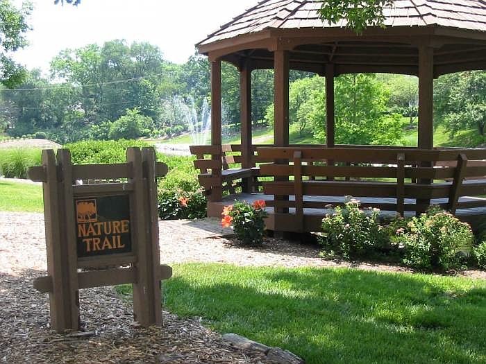 Gazebo at lake