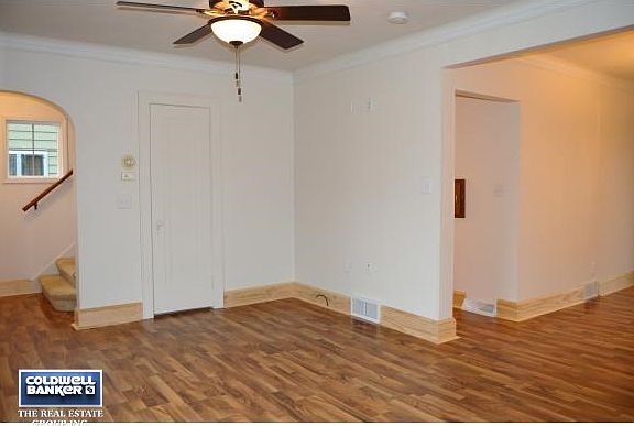 Coat closet off foyer