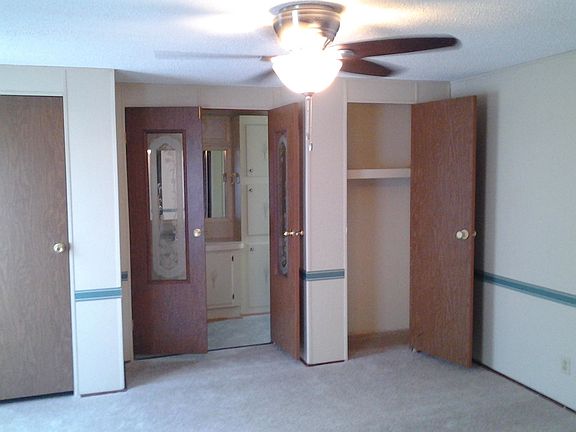 Master bedroom looking into master bathroom