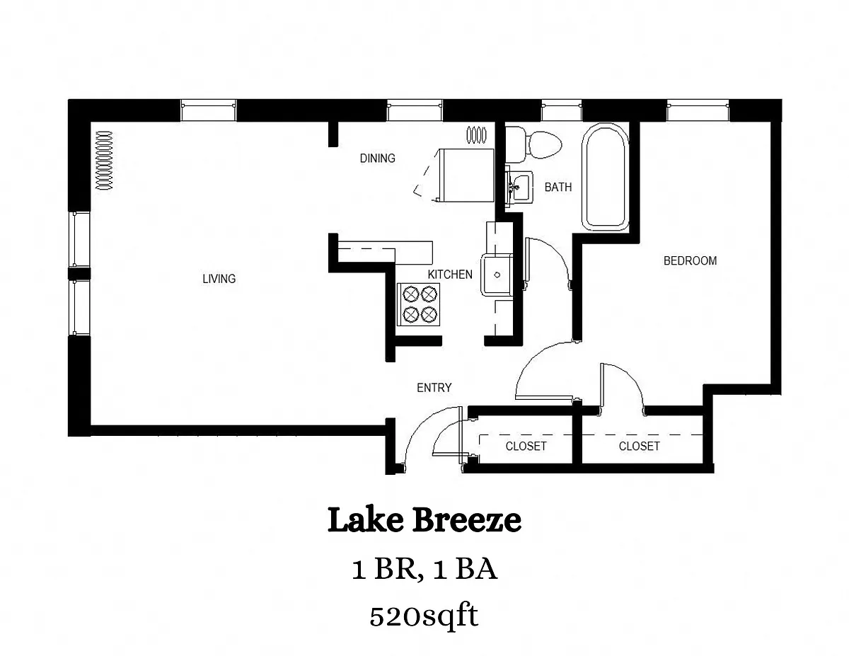 Floor plan Lake Breeze