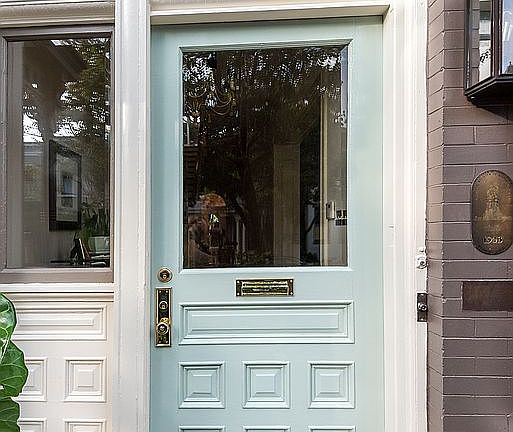 Front door with Baldwin lock