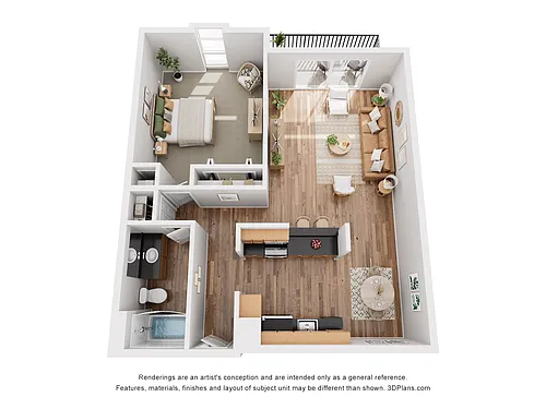 Floor plan 1x1 AL2