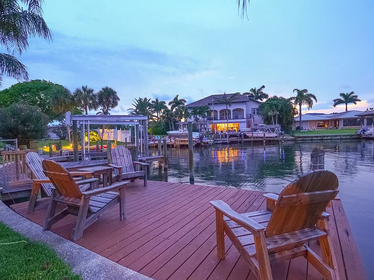 Dock viewing the Banana River inlet - lots of dolphin and manatee sightings daily