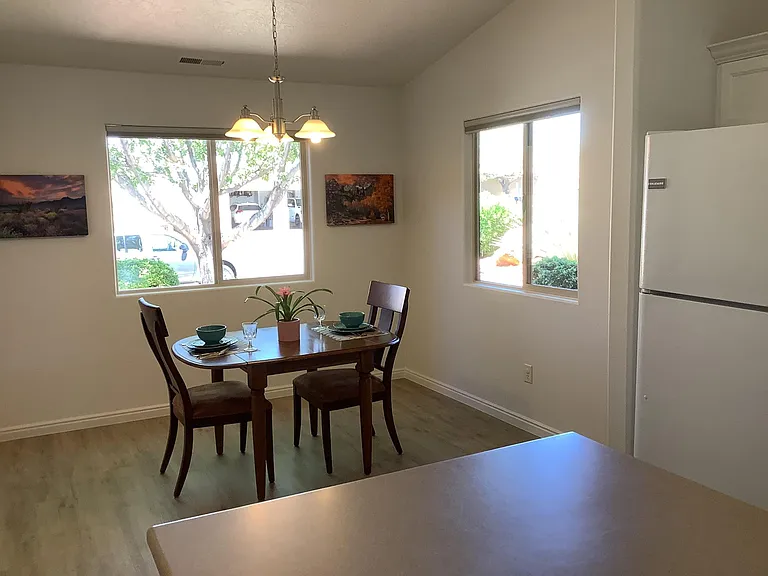 Eating Area in Kitchen previously furnished