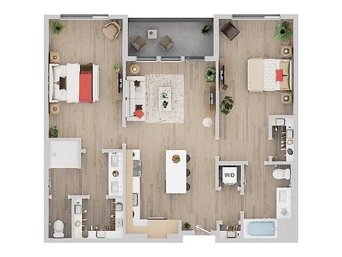 Floor plan 2B1