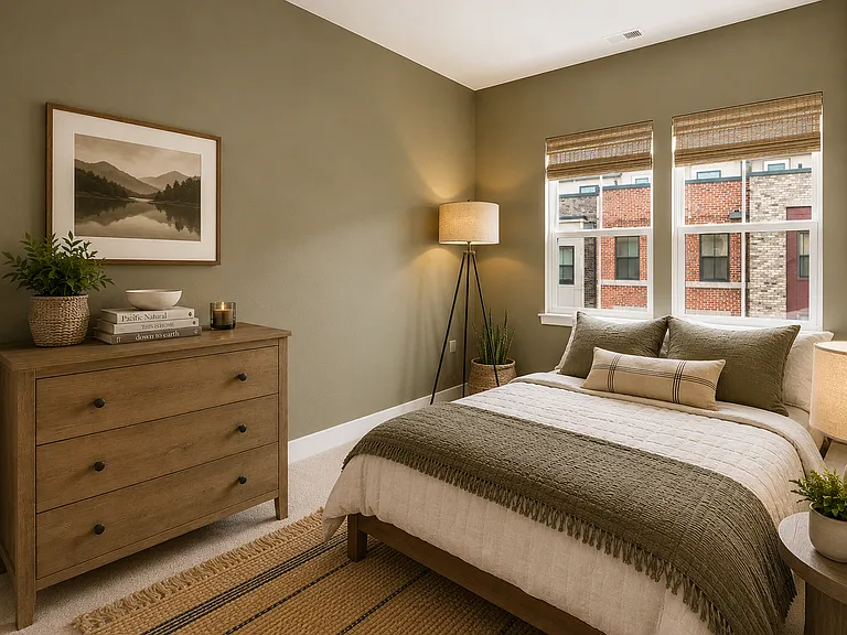 Comfort isn't reserved for the primary suite. (Photos are virtually staged)