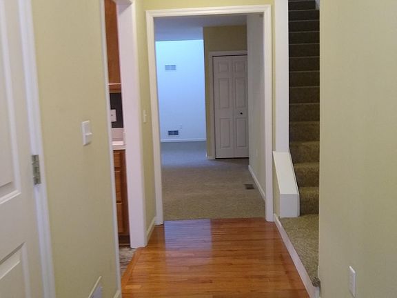 Entry hall with hardwood floors