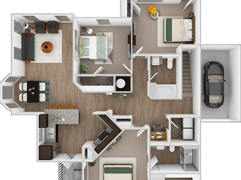 3 Bedroom | 2 Bathroom | 1540 SF 3 Bedroom | 2 Bathroom | 1540 SF