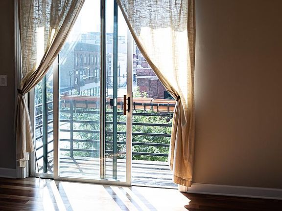 Balcony off dining room.