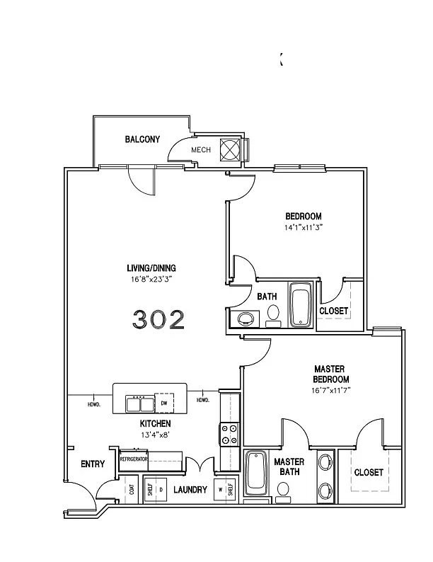 Floor plan Floorplan 702