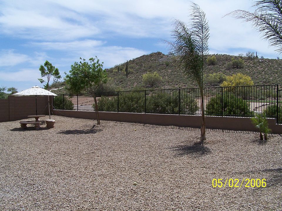 View from back patio ooking at the mtns 