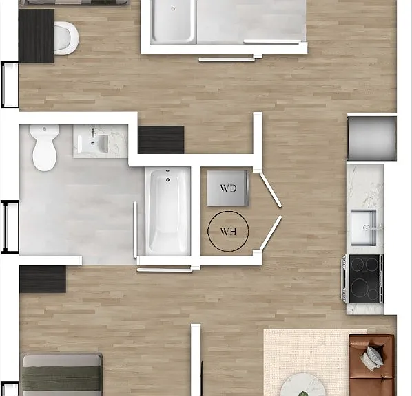 2F - 2 Bedroom 2F - 2 Bedroom