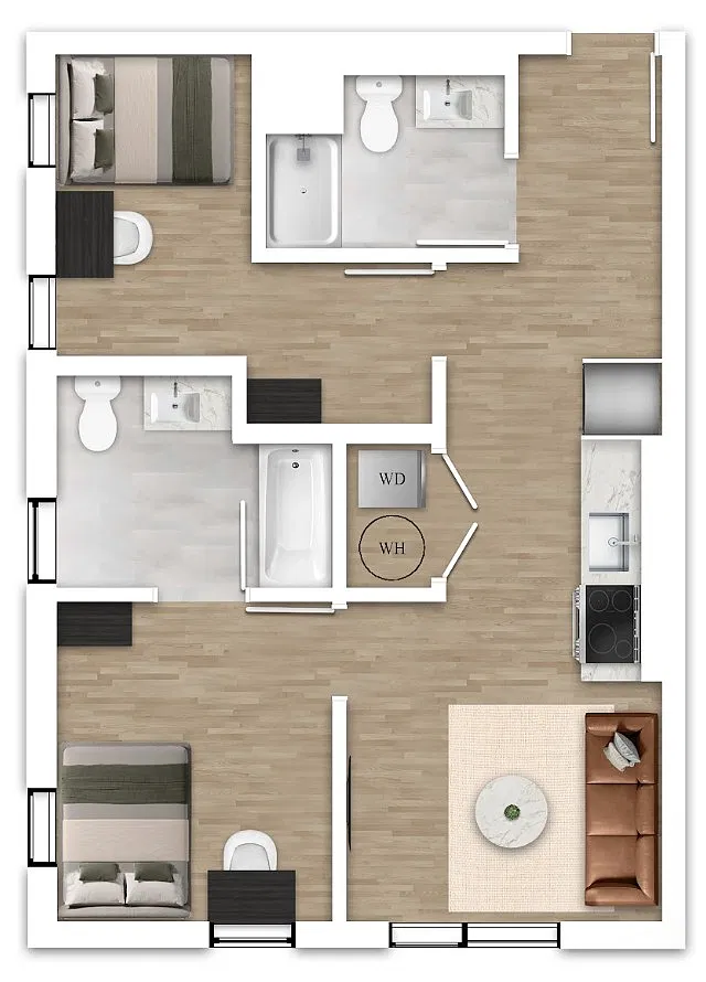 Floor plan 2F - 2X2