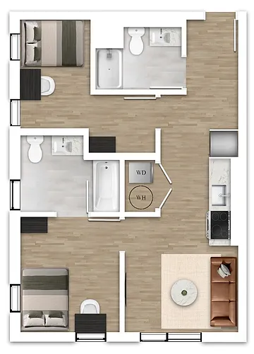 Floor plan 2F - 2X2