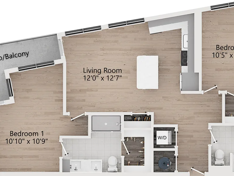 B4 | 2 Bedroom 2 Bath | 1,087 sq ft | The Westerly Apartments in Millcreek, UT B4 | 2 Bedroom 2 Bath | 1,087 sq ft | The Westerly Apartments in Millcreek, UT