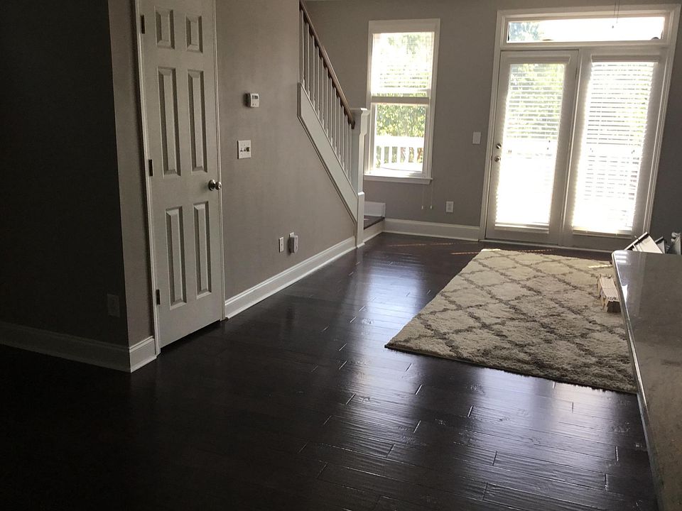 Open floor plan opens out to deck