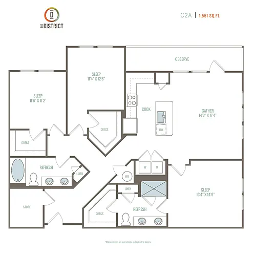Floor plan C2A
