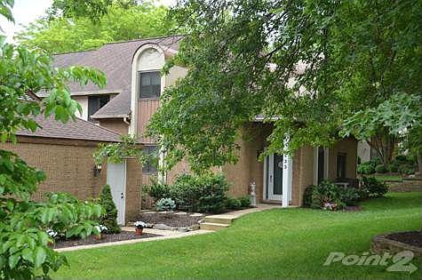 front view with trees