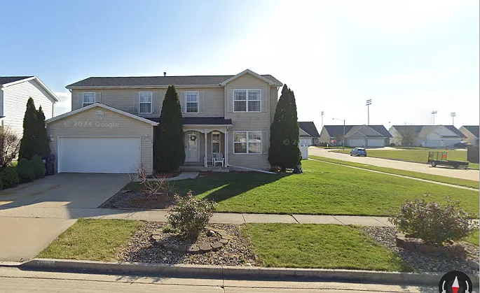 front of the house