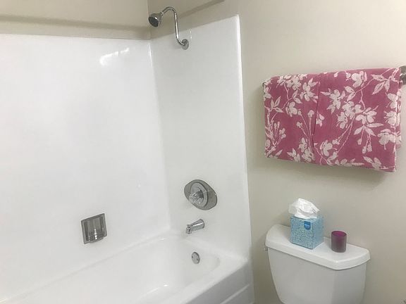 High shower in the tub