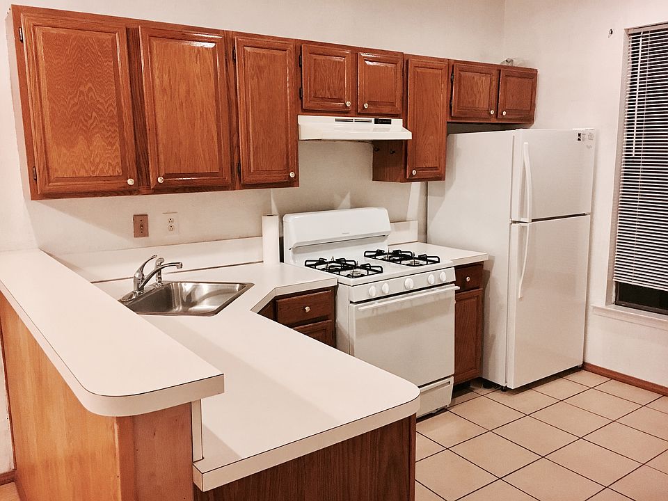 Large kitchen with lots of storage.
