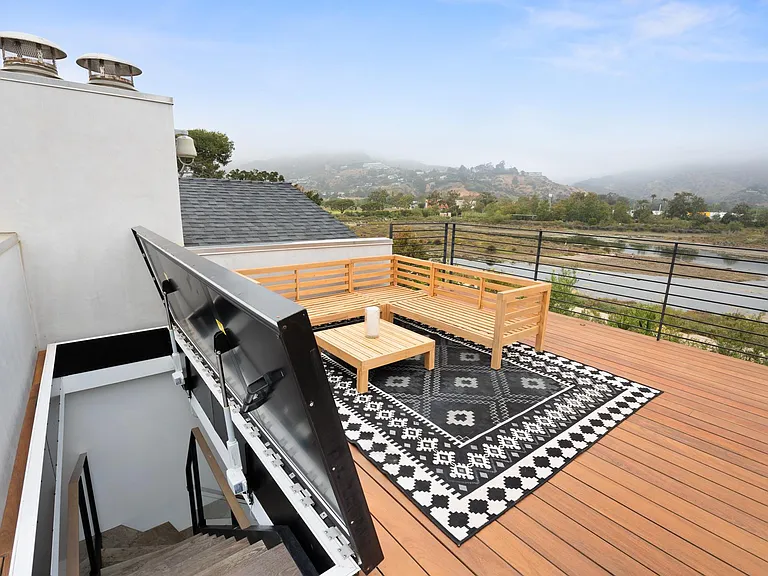 Private beach access and a gorgeous deck.