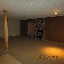 finished basement area