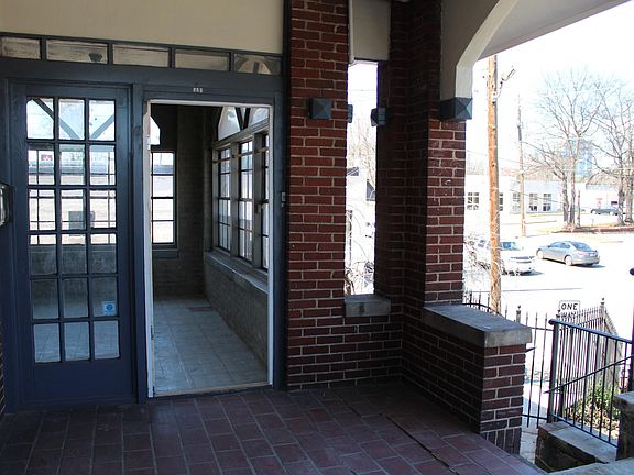 View from porch to sun room