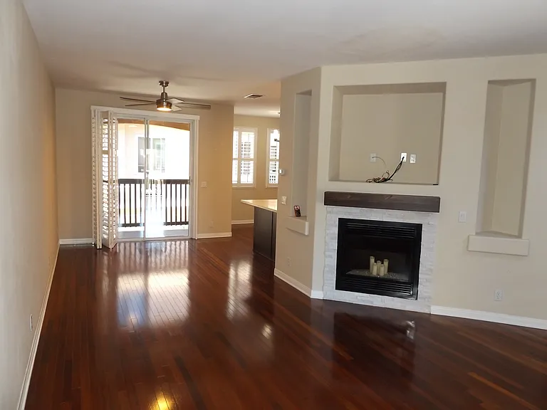 From the living room looking toward the dining area