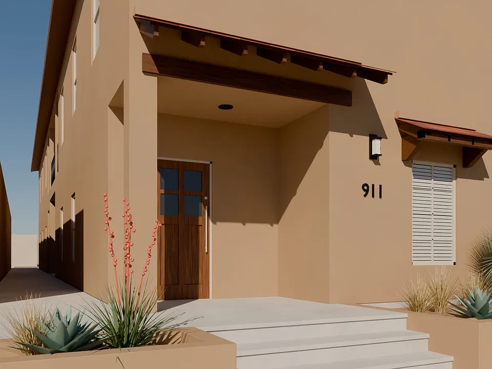 Rendering of front porch